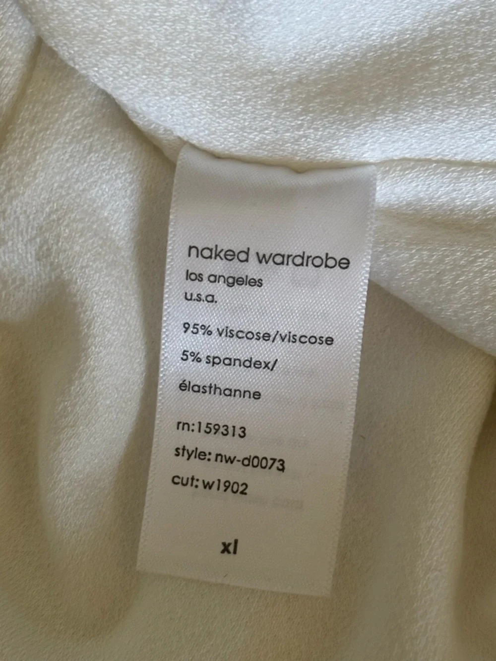 The Naked Wardrobe White Graduation Dress Bodycon Snatched One Shoulder Sz XL - Picture 8 of 9